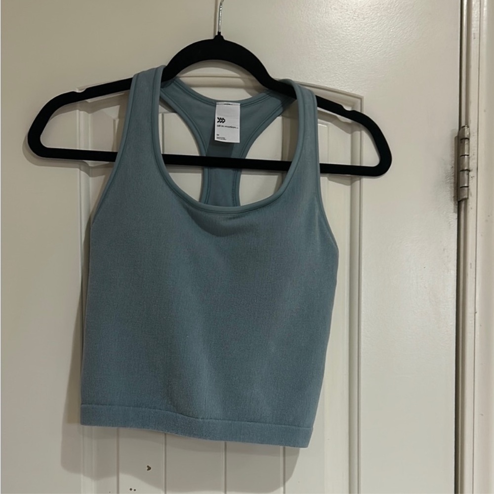 Blue Racerback Tank Top - Picture 1 of 5